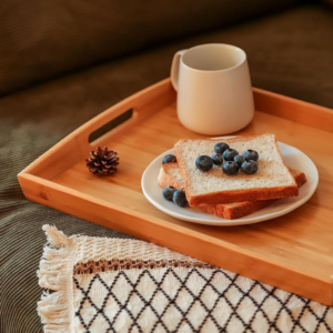 Bamboo Serving Tray with Handles