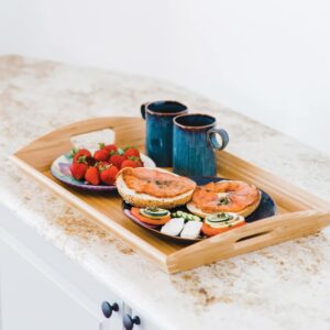 Decorative Butler Serving Tray with Handles
